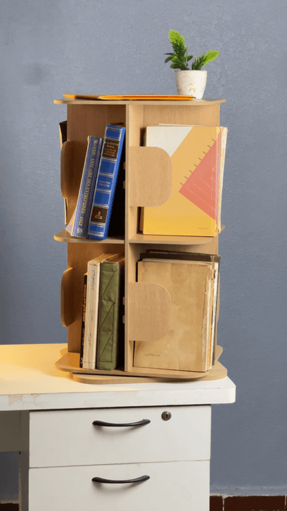 حوّل فوضى الكتب إلى نظام أنيق في ثواني – مكتبة عصرية مع الضمان