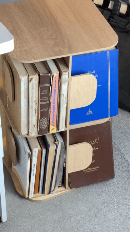 حوّل فوضى الكتب إلى نظام أنيق في ثواني – مكتبة عصرية مع الضمان